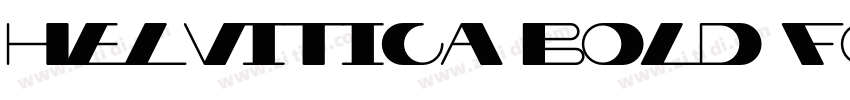 Helvitica Bold Font字体转换